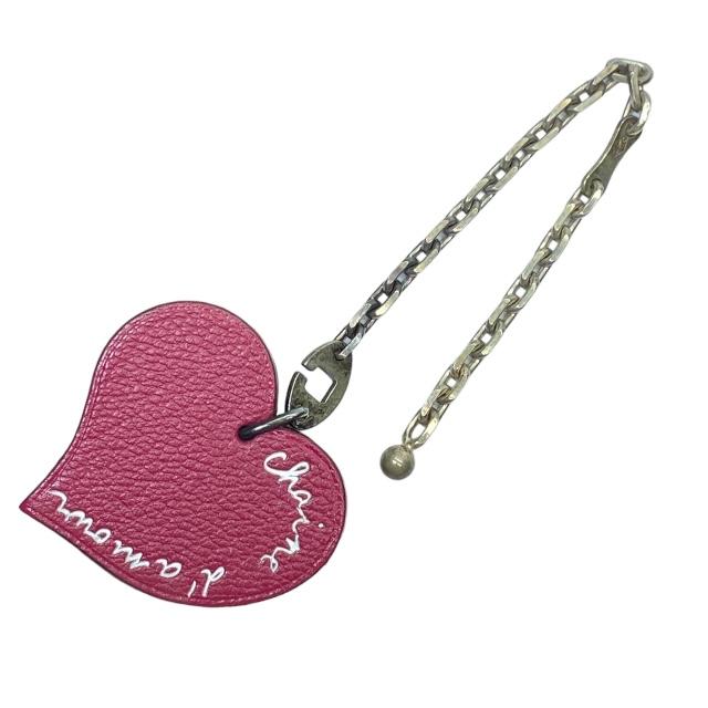 HERMES ハート型レザーチャーム HERMES - エルメス ハートレザーチャームの通販 by ミネトン民's