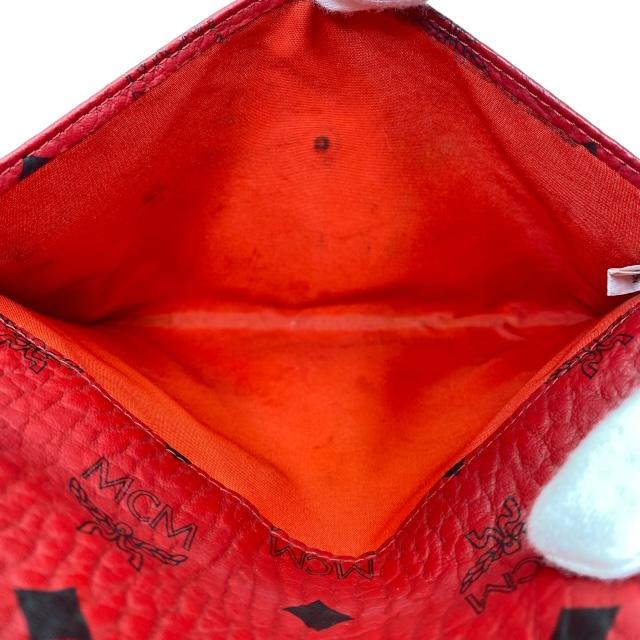 MCM クラッチバッグ 赤 エムシーエム