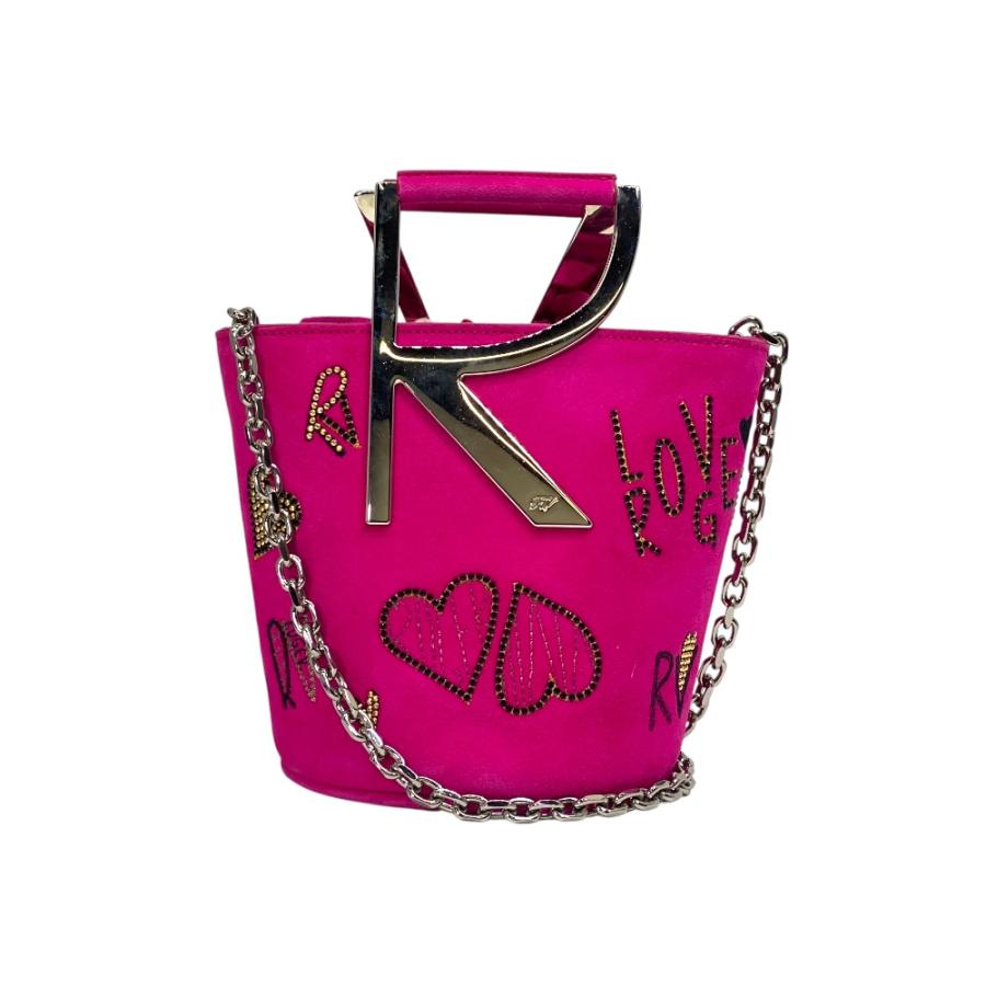 ピンク ロジェヴィヴィエ バッグ 美品 ロジェヴィヴィエ バックル 