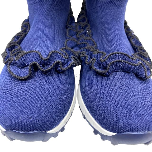 美品 JIMMY CHOO NORWAY ファー ニットスニーカー 37 - メルカリ