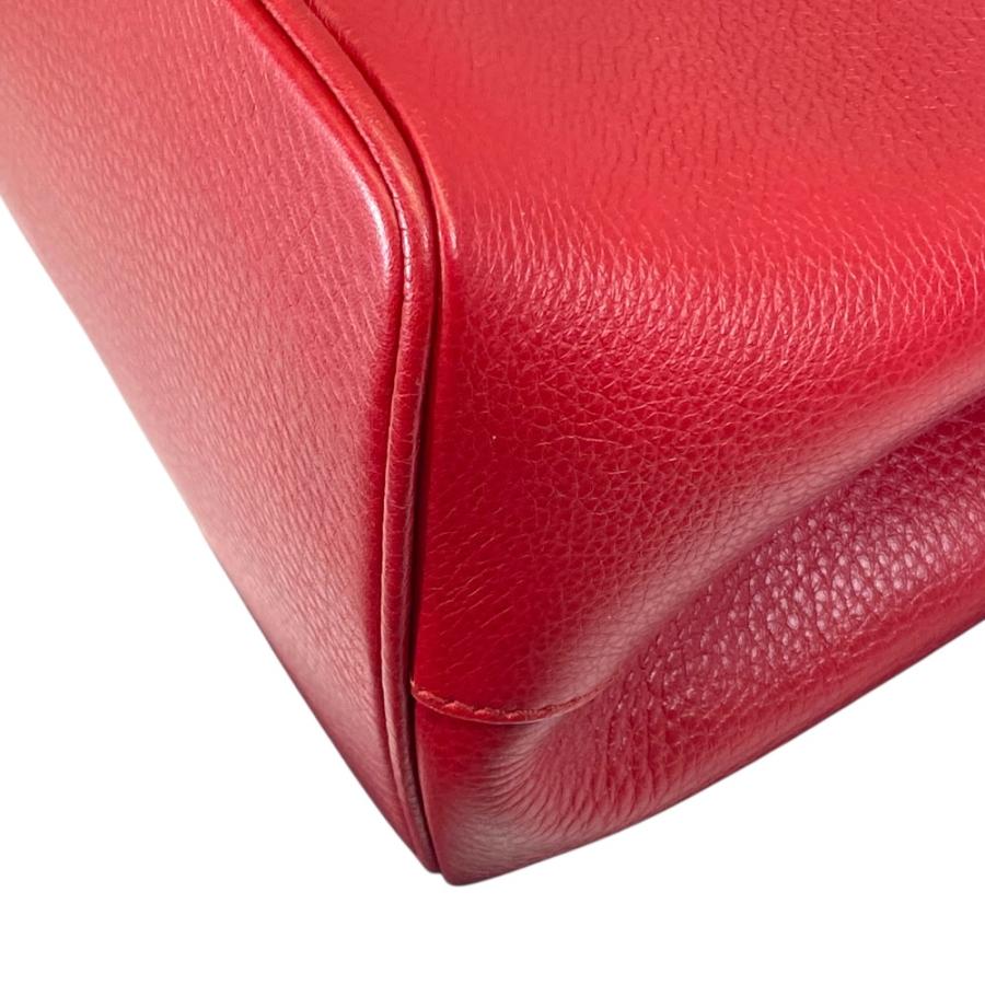 Max Mara（マックスマーラ） レザーハンドバッグ ゴールド金具 レッド