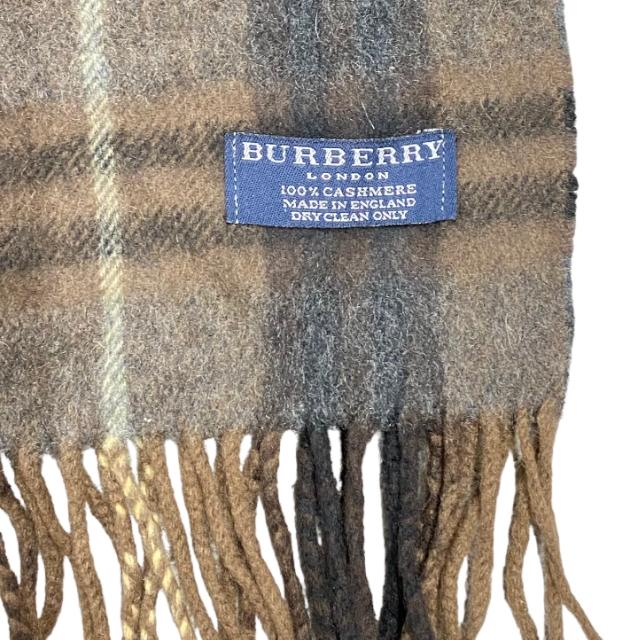 BURBERRY バーバリー ロンドン マフラー フリンジ付き 小物