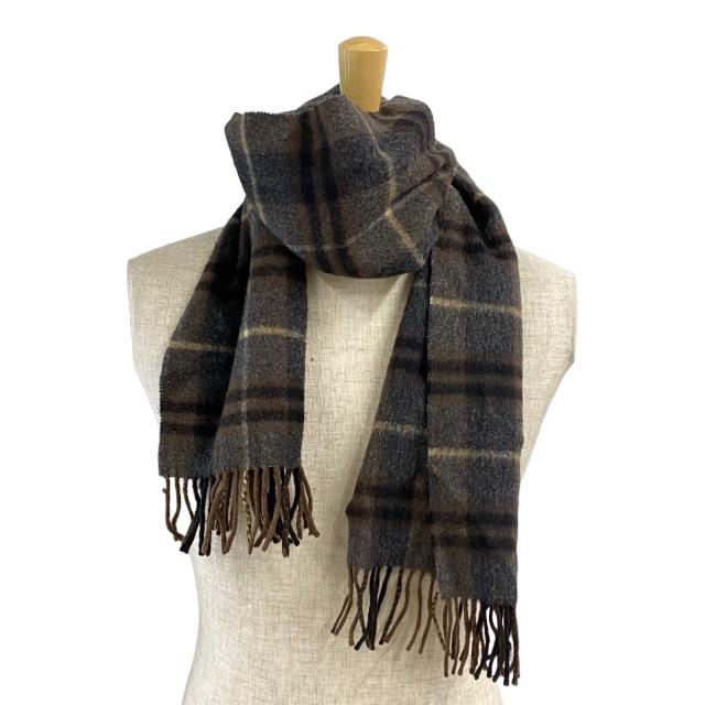 BURBERRY バーバリー ロンドン マフラー フリンジ付き 小物