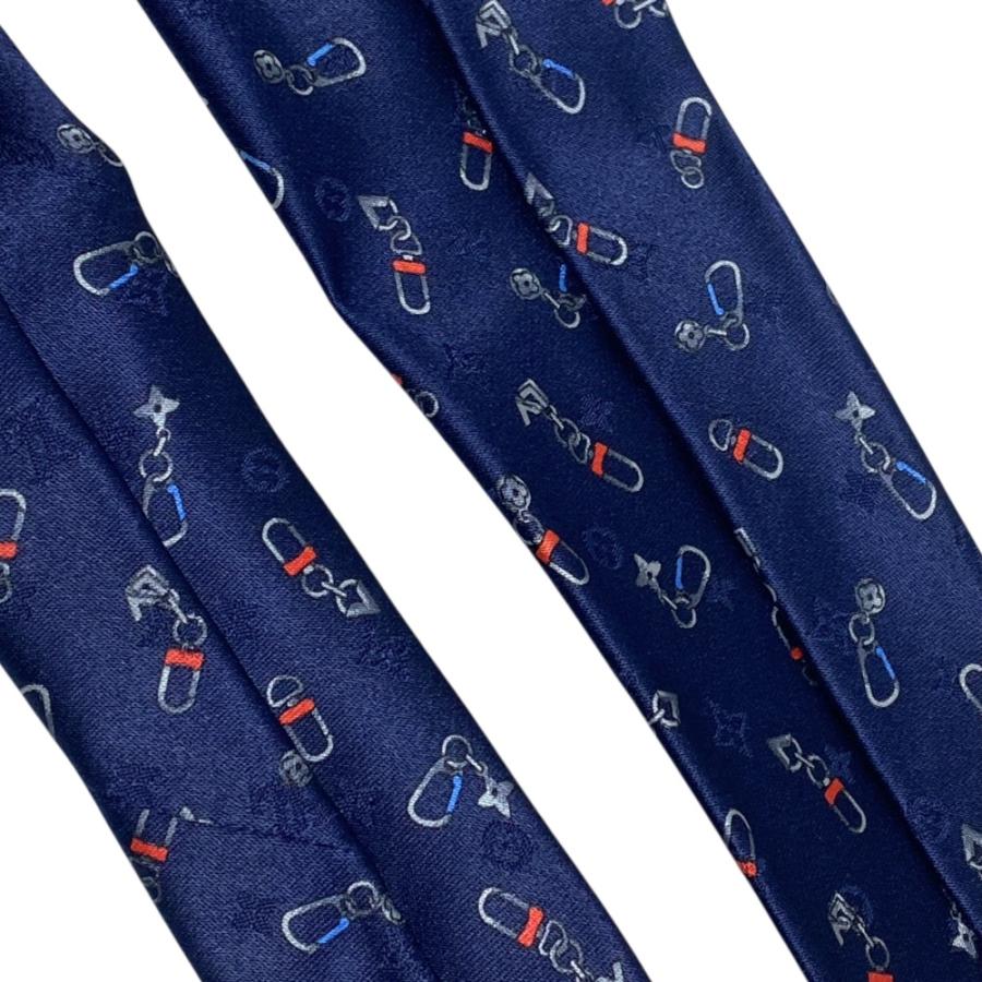 【美品/箱付】最新LOUISVUITTON LVロゴ入モノグラム柄シルクネクタイ LOUIS VUITTON（ルイ・ヴィトン） ルイ ヴィトン ネクタイ モノグラム