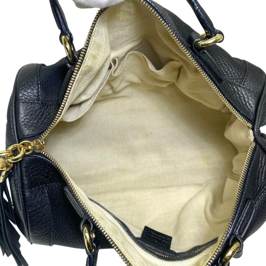 GUCCI インターロッキングG ミニボストン バック GUCCI（グッチ） ソーホー レザー ミニボストンバッグ インター