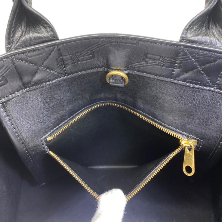 BALENCIAGA（バレンシアガ） BBモノグラム ハードウェア ハンドバッグ