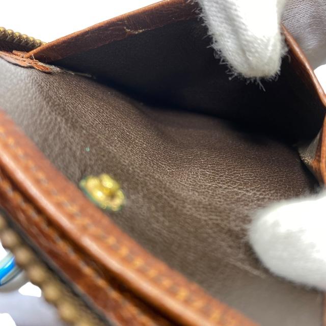 Mulberry マルベリー 財布 二つ折り財布 折り財布 コンパクトウォレット クロコ型押しレザー ブラウン｜econext｜08