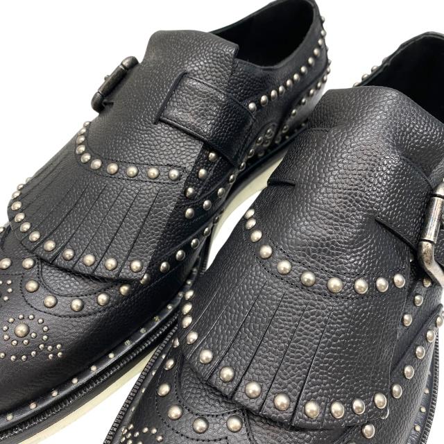 ドルチェ&ガッバーナ　モンクストラップレザーシューズ　サイズ6 25㎝ ドルチェ&ガッバーナ モンクストラップレザーシューズ サイズ6