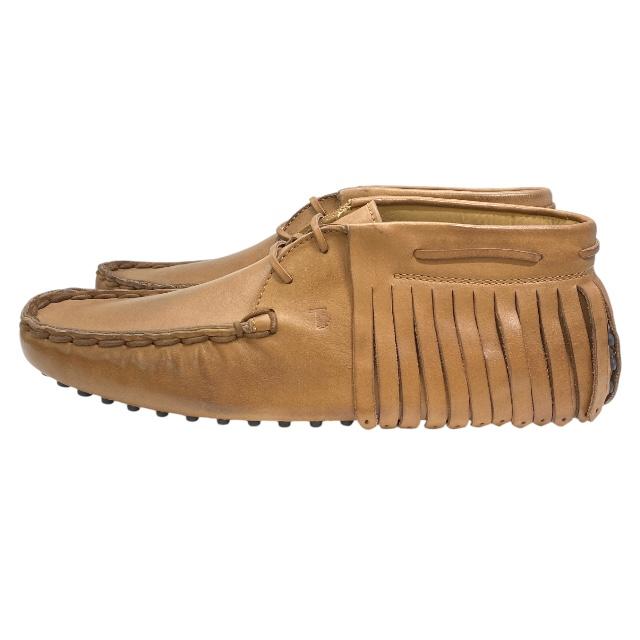 TOD'S（トッズ） 【未使用】TODS モカシン デッキシューズ フリンジ