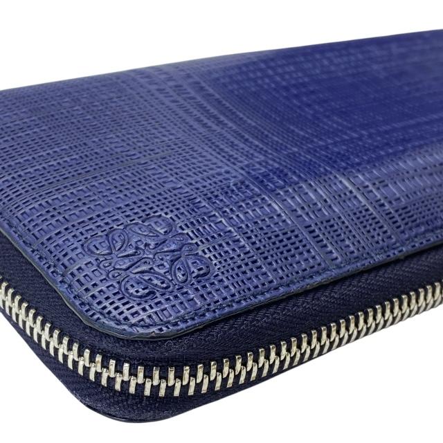 美品⭐ロエベ LOEWE リネンフラップ 長財布 ウォレット アナグラム LOEWE（ロエベ） リネン 財布 長財布 ロングウォレット ラウンド