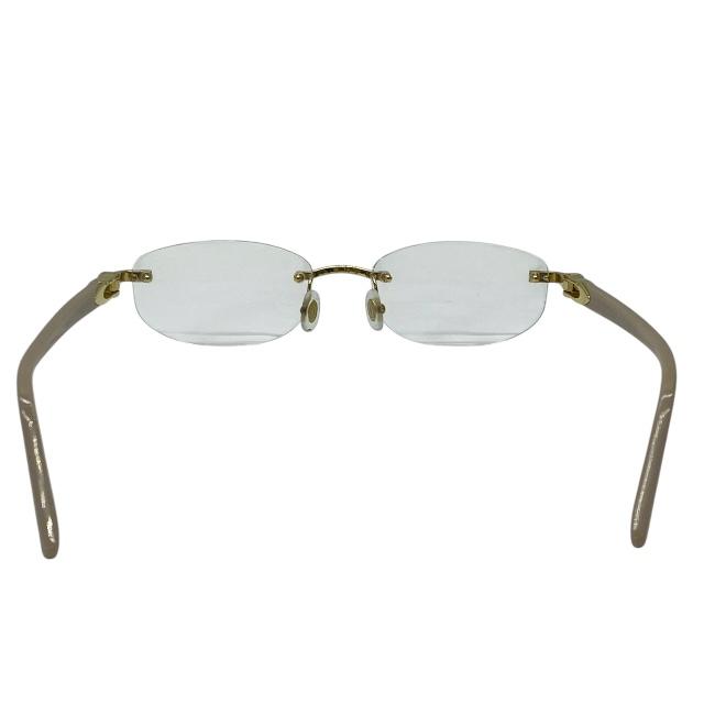 Cartier カルティエ レクタングル リムレス メガネ CT0318O