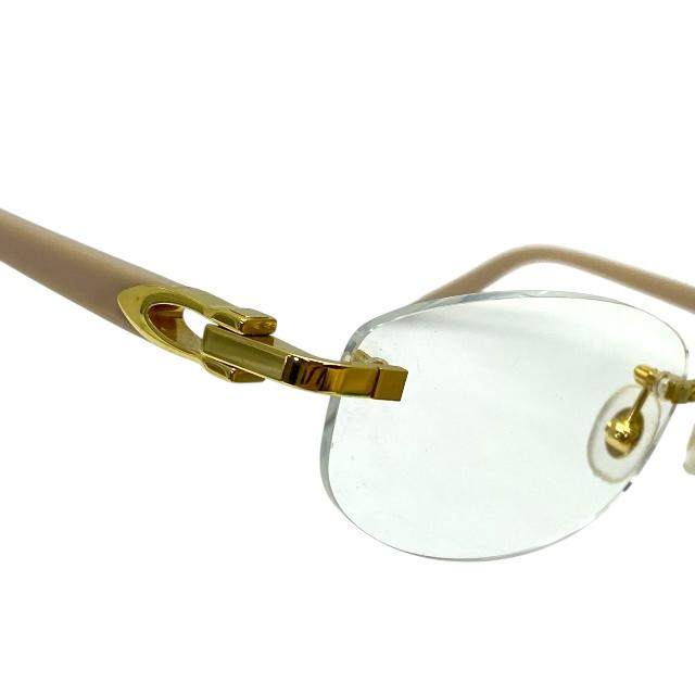Cartier カルティエ レクタングル リムレス メガネ CT0318O サングラス