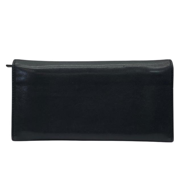 BVLGARI 黒レザー ロングウォレット BVLGARI ブルガリ ブルガリブルガリ 財布 長財布 ロング