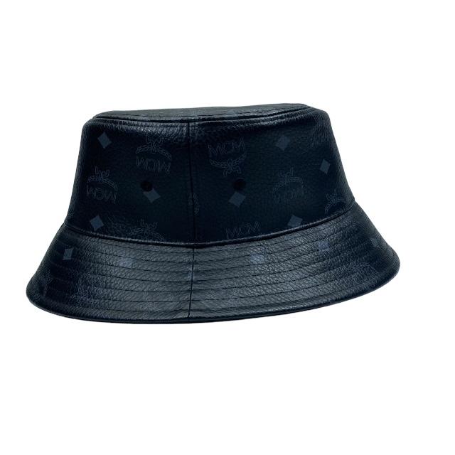 美品 MCM バケットハット ブラック ヴィセトス柄 MCM（エムシーエム） ヴィセトス 帽子 バケットハット バケハ 小物