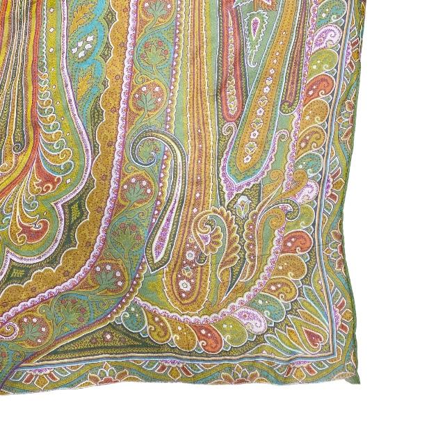 ETRO エトロ スカーフ ストール ショール ロゴ 総柄 ペイズリー