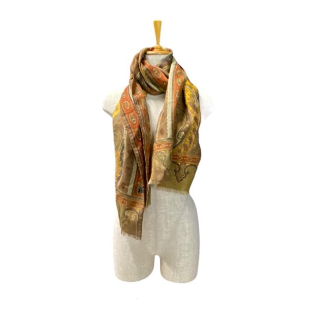 ETRO エトロ スカーフ ストール アクセサリー 小物 ロゴ 総柄 