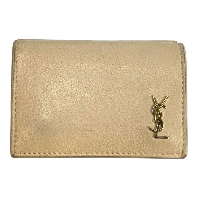 Saint Laurent サンローラン YSL 三つ折り財布 ミニ財布 財布 