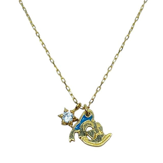 4℃ ヨンドシー K10 WG ネックレス アクアマリン, 黄玉 ヨンドシー(4℃) K10 アクアマリン ネックレス ホワイトゴールド