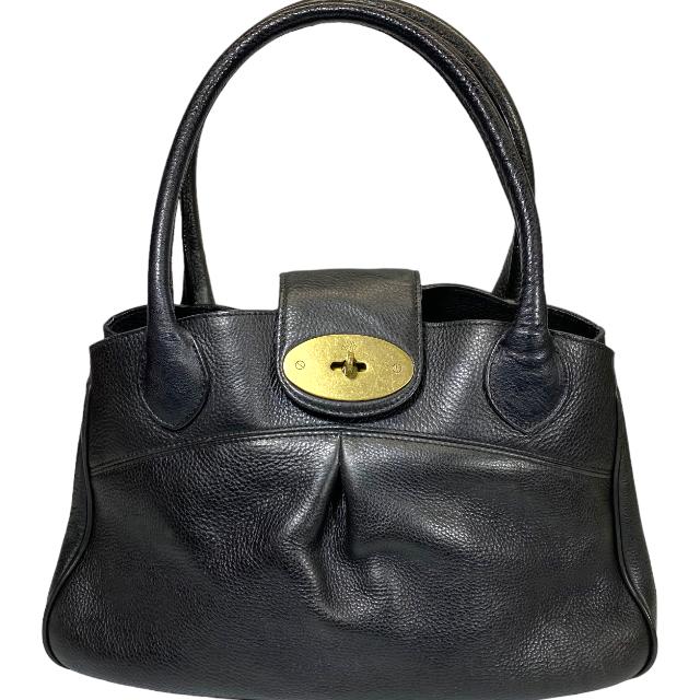 MULBERRY マルベリー ハンドバッグ トートバッグ レディース ブラック レザー ゴールド金具 0301b2014oSENSE