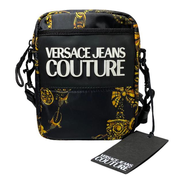 VERSACE JEANS COUTURE メッセンジャーバッグ ブラック | pick.com.mx