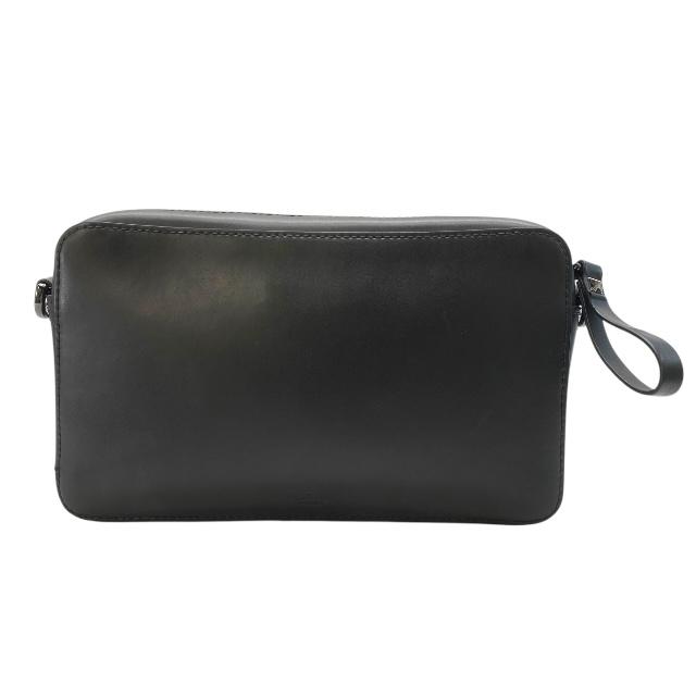バレンティノ ガラヴァーニ ショルダーバッグ ブラック 美品 2way バッグ レザー 中古 VALENTINO GARAVANI クロスボディ ボディバッグ ロゴプリント 人気 定番 お洒落 シンプル 高級感 エレガント 黒 カジュアル VALENTINO GARAVANI】ヴァレンティノガラヴァーニ『VLTN レザークロス