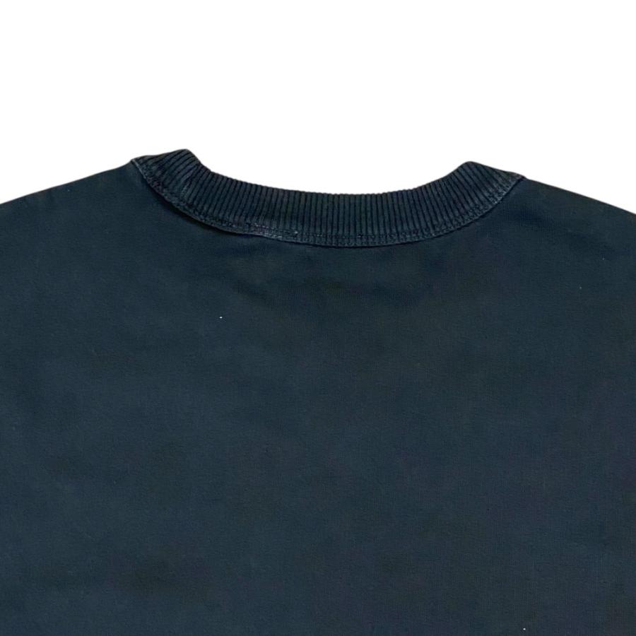 未使用 バーバリー プルオーバー トレーナー トップス チェッカークレストロゴ ブラック コットン 8071172 BURBERRY [サイズM]_7