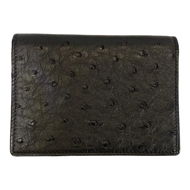 未使用品】Dunhill ダンヒル 二つ折り オーストリッチ カードケース
