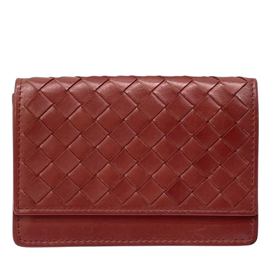Bottega Veneta カードケース ブラウン　イントレチャート BOTTEGA VENETA（ボッテガ・ヴェネタ） イントレチャート カードケース