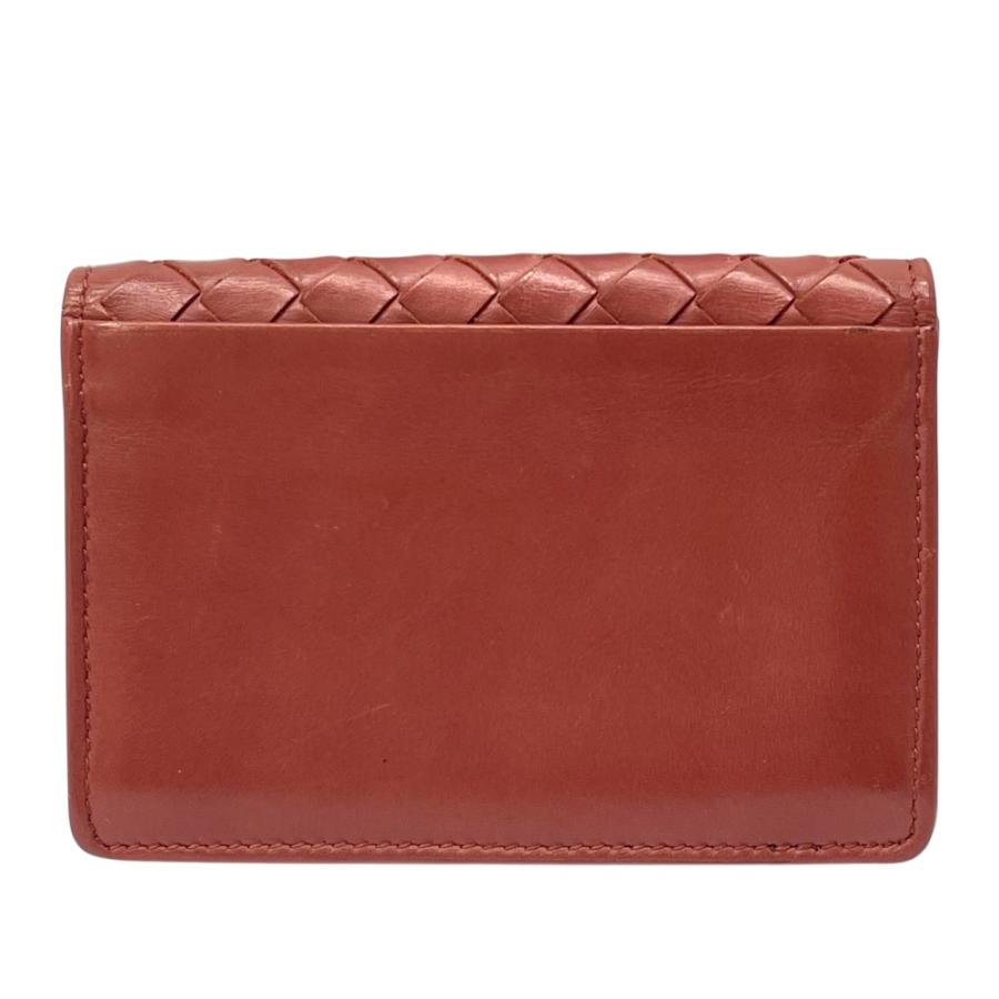 ボッテガヴェネタ イントレチャート ブラウン 名刺入れ【60】 BOTTEGA VENETA（ボッテガ・ヴェネタ） イントレチャート カードケース