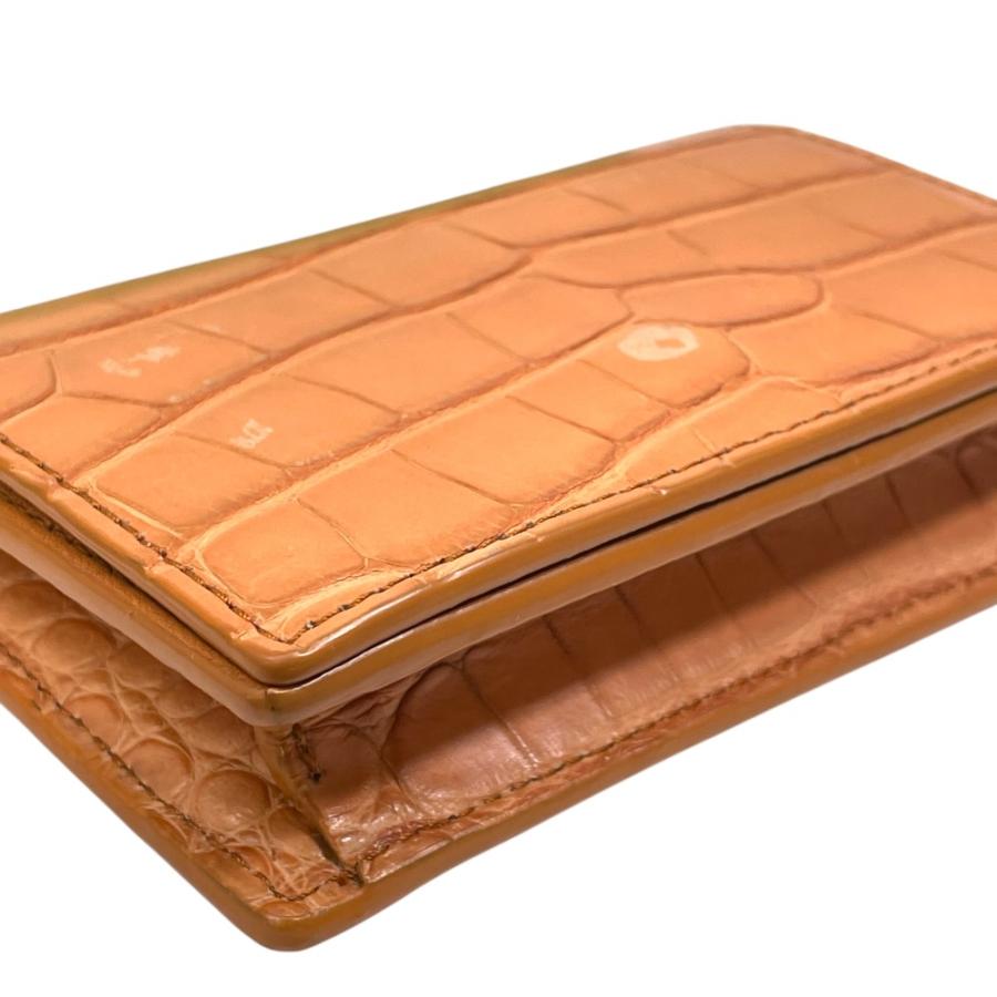 BOTTEGA VENETA（ボッテガ・ヴェネタ） クロコダイル 二つ折り カード