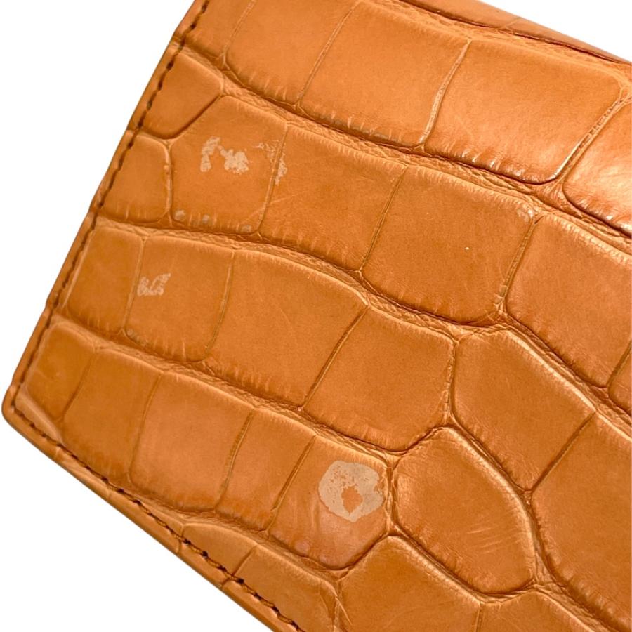 BOTTEGA VENETA（ボッテガ・ヴェネタ） クロコダイル 二つ折り カード