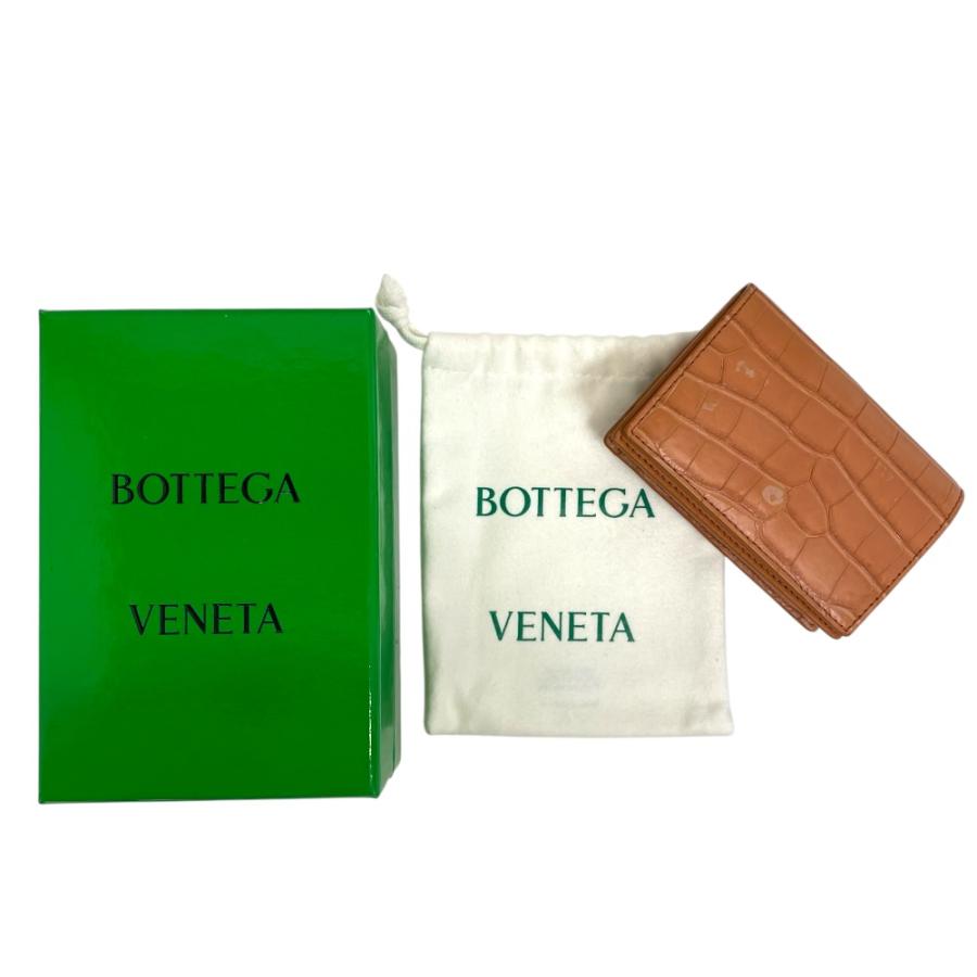 BOTTEGA VENETA（ボッテガ・ヴェネタ） クロコダイル 二つ折り カード