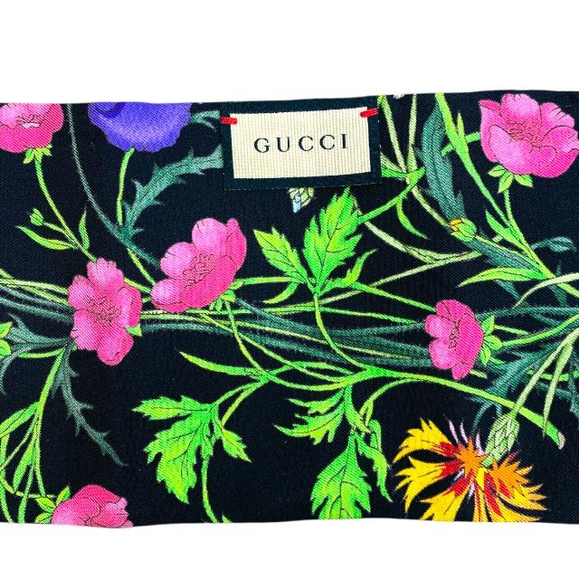 【超美品！】GUCCI グッチ ネックボウ GGフローラ ツイリー グッチ GUCCI GGフローラ プリント ネックボウ ツイリー