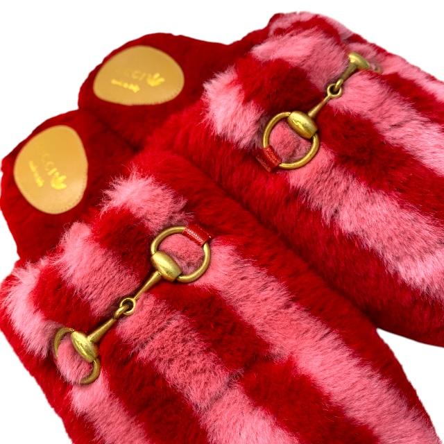 GUCCI（グッチ） アディダス コラボ 722442 ホースビット ミュール