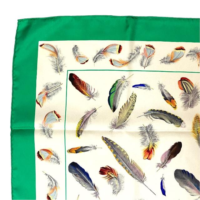 HERMES エルメス スカーフ 大判 カレ90 PLUMES par Henride