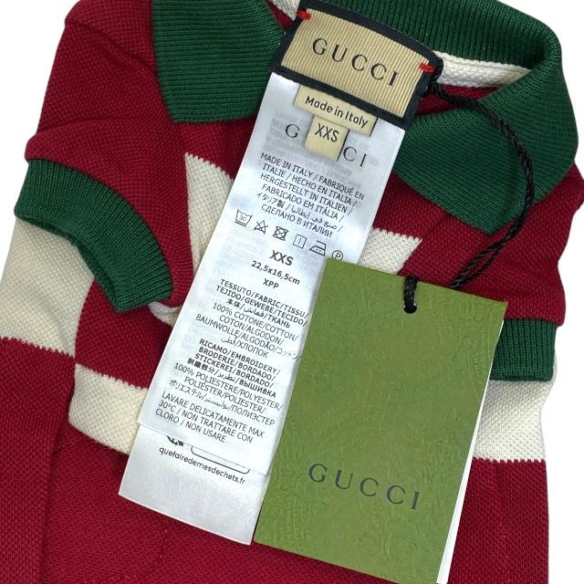 GUCCI 【新品】グッチ 695744 ペット Tシャツ ドッグウェア ペット服