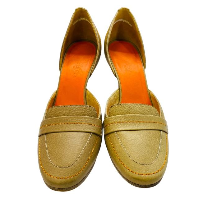 HERMES（エルメス） パンプス ヒール ミュール シューズ ラウンドトゥ