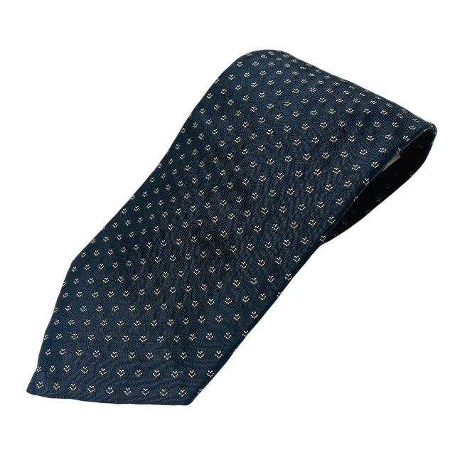 【極美品】PRADA ネクタイ　文字柄　パターン柄 極美品】PRADA ネクタイ 文字柄 パターン柄