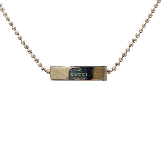 GUCCI グッチ チョーカー ネックレス ボールチェーン ロゴ
