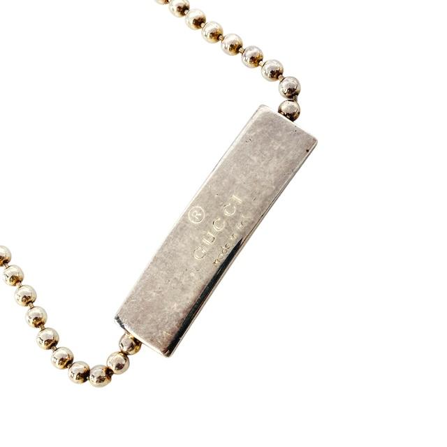 GUCCI グッチ チョーカー ネックレス ボールチェーン ロゴ