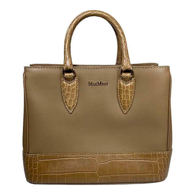 MaxMara マックスマーラ ハンドバッグ ショルダーバッグ 2way クロコ