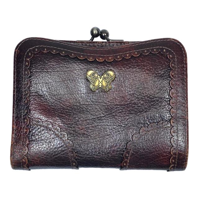 ANNA SUI アナ スイ 二つ折財布 コンパクトウォレット がま口 