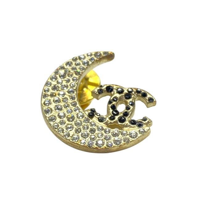 美品　CHANEL ゴールド ブローチ ストーン付き 箱付き CHANEL （未使用 展示品）シャネル ハート ココマーク パール