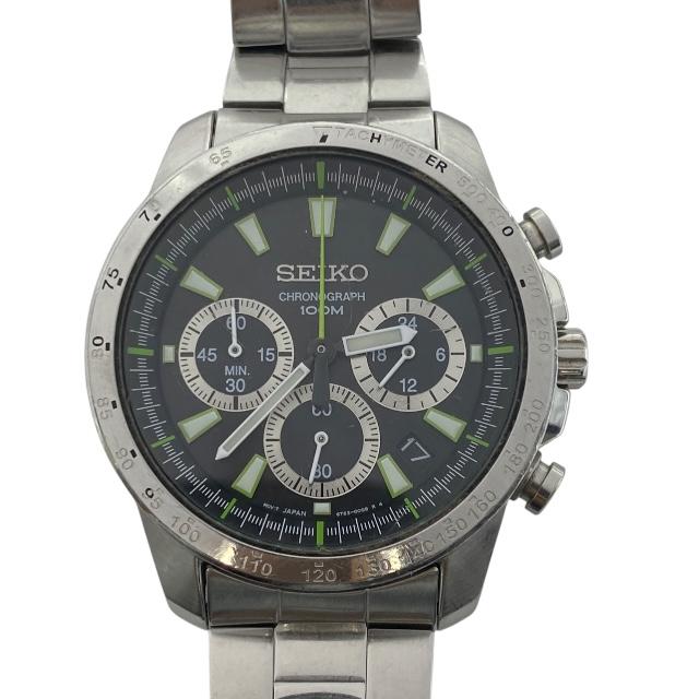 SEIKO 【稼働品】SEIKO セイコー 6T63-00D0 クロノグラフ 腕時計