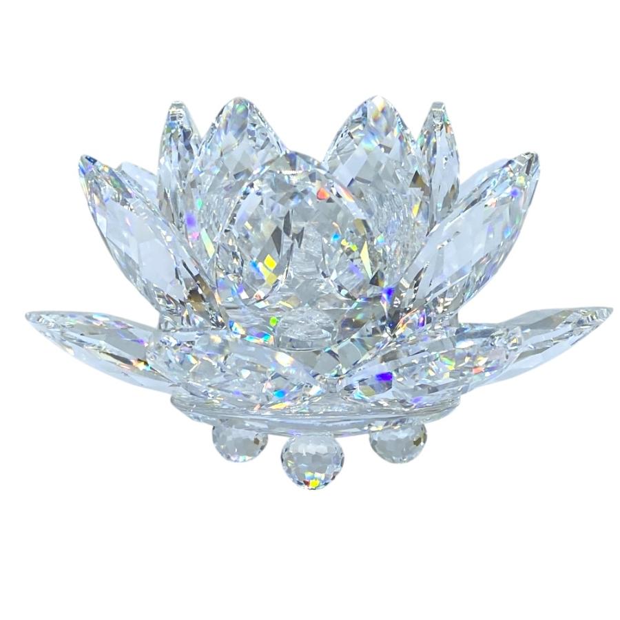 スワロフスキー スイレン L 置物 ガラス SWAROVSKI（スワロフスキー） WATERLILY スイレン キャンドルホルダー