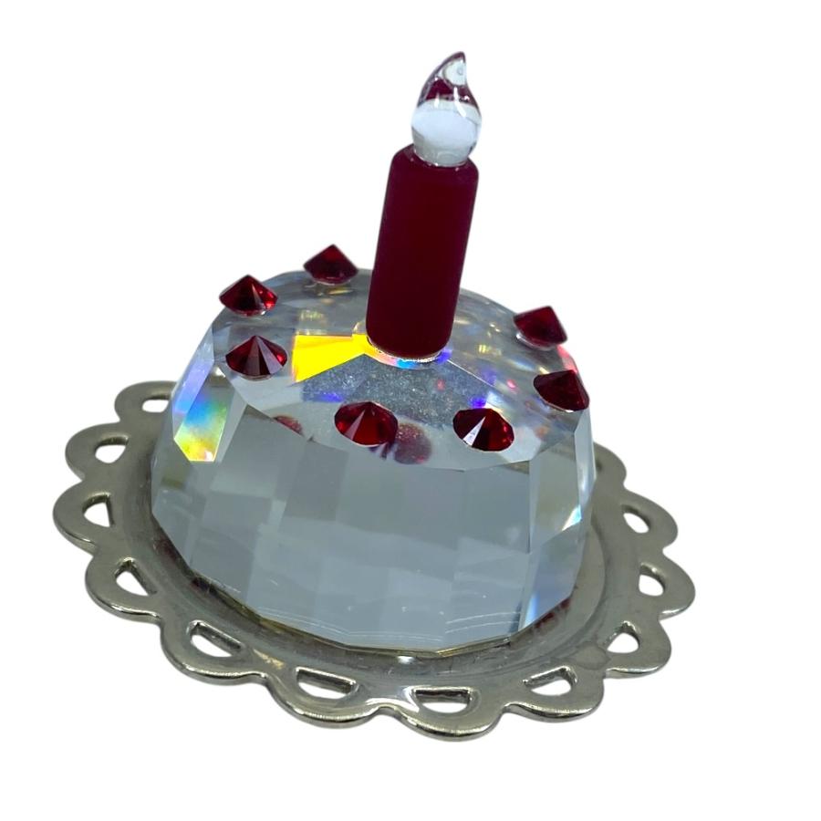 ★SWAROVSKIスワロフスキー　オブジェ　誕生日　バースデーケーキ SWAROVSKI（スワロフスキー） バースデーケーキ クリスタルメモリーズ