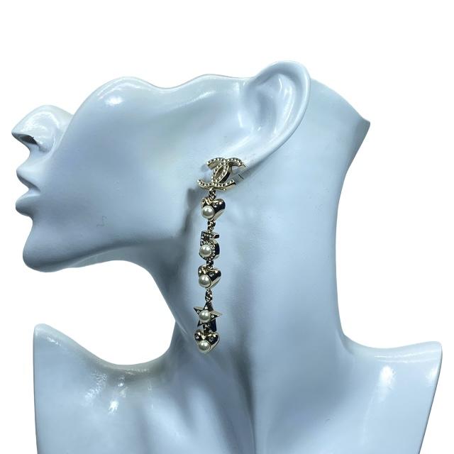 CHANEL ハート 星 ピアス 未使用 本物