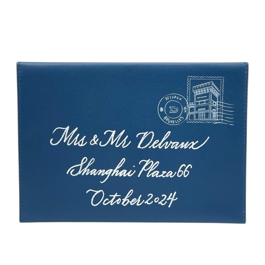 極美品★ DELVAUX デルヴォー クラッチバッグ Dロゴ DELVAUX（デルヴォー） 美品 限定デザイン エンベロープ クラッチ