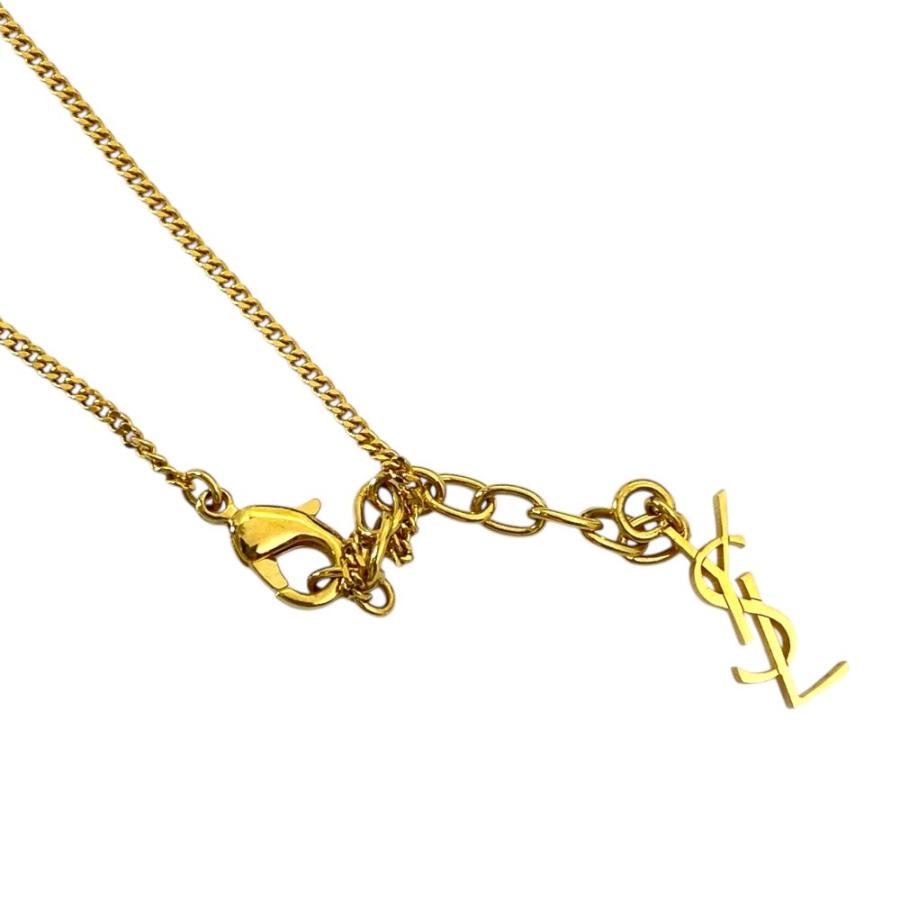 イヴ サンローラン パテント ポーチ ショルダー チェーン エナメル ゴールド SAINT LAURENT サンローラン パリ チェーン ポシェット ポーチ