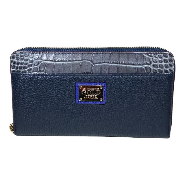 美品】COCOCELUX GOLD ココセリュクス 長財布 財布 ラウンドファスナー